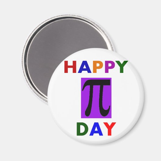 HAPPY PI DAY MAGNET (Vorderseite/Rückseite)