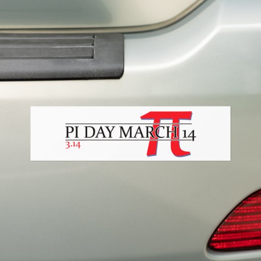 Happy Pi Day März 14 Autoaufkleber (Auf Auto)
