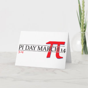 Happy Pi Day März 14 Karte