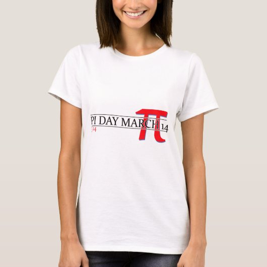 Happy Pi Day März 14 T-Shirt (Vorderseite)