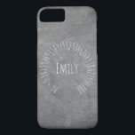 Happy Pi Day Math Digits 3.14 Mathematics Chalks Case-Mate iPhone Hülle<br><div class="desc">Happy Pi Day Math Digits 3.14 Mathematics Liebe Typografie Schwarz und Weiß Zahlen und individuelle Name Emily,  Chalkboard Look,  können Sie den Namen ändern,  iPhone 7 Fall</div>