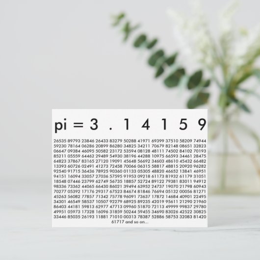 Happy Pi Day Math Digits 3.14 Mathematics Liebe Postkarte (Stehend Vorderseite)