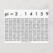 Happy Pi Day Math Digits 3.14 Mathematics Liebe Postkarte (Vorderseite)