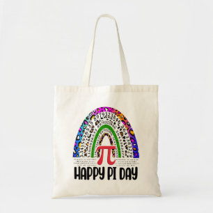 Happy Pi Day Mathematic Leopard Rainbow Tragetasche