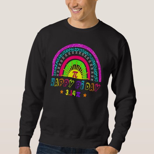 Happy Pi Day Mathematic Mathematical Lehrer Leopar Sweatshirt (Vorderseite)