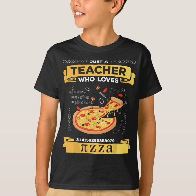 Happy Pi Day Mathematik Lehrer Student Pizza Lover T-Shirt (Vorderseite)