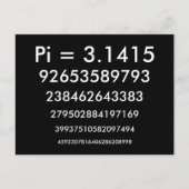Happy Pi Day - Mathematik / Zahlen Postkarte (Vorderseite)
