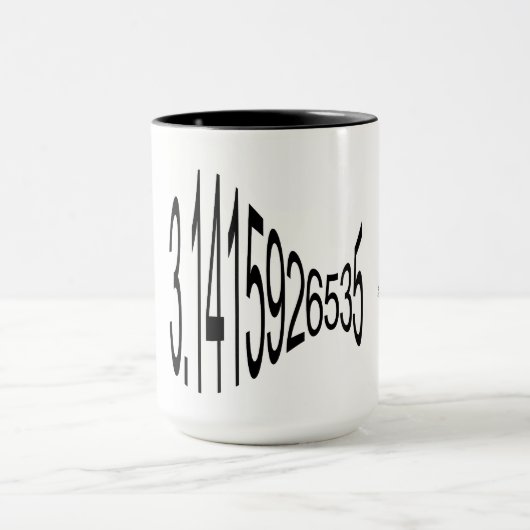 Happy Pi Day mit Liebe Pi Digits 3.1415926535 Tasse (Zentrum)