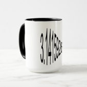 Happy Pi Day mit Liebe Pi Digits 3.1415926535 Tasse (Vorderseite Links)
