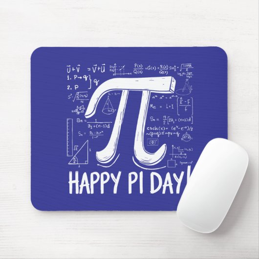 Happy Pi Day Mouse Pad - Mathematik Design Mousepad (Mit Mouse)