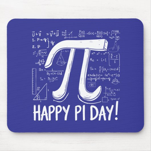 Happy Pi Day Mouse Pad - Mathematik Design Mousepad (Vorne)