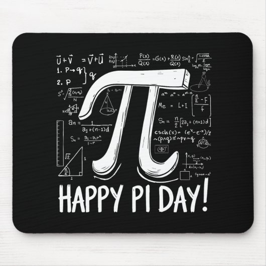 Happy Pi Day Mouse Pad - Mathematik Design Mousepad (Vorne)
