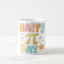 Happy Pi Day Niedlich Pastell Design Kaffeetasse