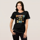 Happy Pi Day Niedlich Pastell Design Tri-Blend Shirt (Vorderseite voll)