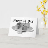Happy Pi Day - Pi on a Silver Platter Karte (Gelbe Blume)