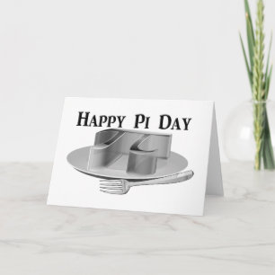 Happy Pi Day - Pi on a Silver Platter Karte