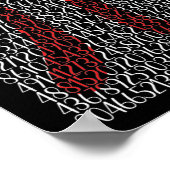 Happy Pi Day Pi Symbol 3.14 Poster (Ecke)