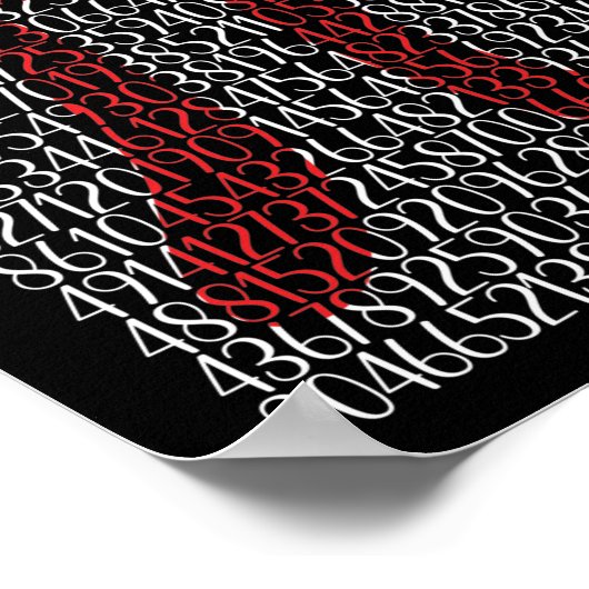 Happy Pi Day Pi Symbol 3.14 Poster (Ecke)