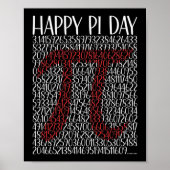 Happy Pi Day Pi Symbol 3.14 Poster (Vorne)