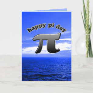 Happy Pi Day   Pi-Symbol für mathematische Nerd Mä Karte