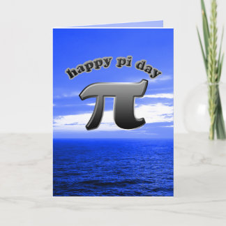 Happy Pi Day | Pi-Symbol für mathematische Nerd Mä Karte