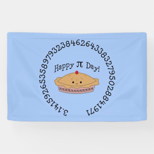 Happy Pi Day Pie Banner (Horizontal)