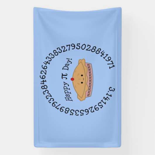 Happy Pi Day Pie Banner (Vertikal)