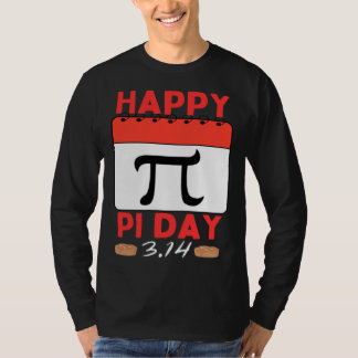 Happy Pi Day Pie Day calendar Mathematics Pi Symbo T-Shirt