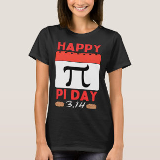 Happy Pi Day Pie Day calendar Mathematics Pi Symbo T-Shirt