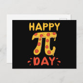 Happy Pi Day, Pie Day Pizza-Mathematics Pi Symbol Postkarte (Vorne/Hinten)
