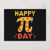 Happy Pi Day, Pie Day Pizza-Mathematics Pi Symbol Postkarte (Vorderseite)