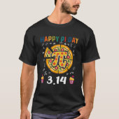 Happy Pi Day Pie Day Pizza Mathematik Pi Symbol T-Shirt (Vorderseite)