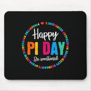 Happy Pi Day Pie Funny Mathe Coach Lehrer Pi Day L Mousepad