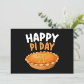 Happy Pi Day Pie Mathematik Mathematik Math Rainbo Einladung (Stehend Vorderseite)