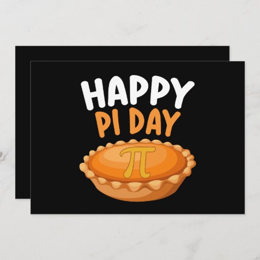Happy Pi Day Pie Mathematik Mathematik Math Rainbo Einladung (Vorne/Hinten)
