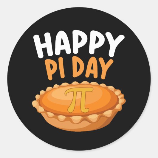 Happy Pi Day Pie Mathematik Mathematik Math Rainbo Runder Aufkleber (Vorderseite)