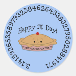 Happy Pi Day Pie Runder Aufkleber