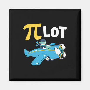 Happy Pi Day Pilot Pinguin Kinder Mathematik Lehre Magnet