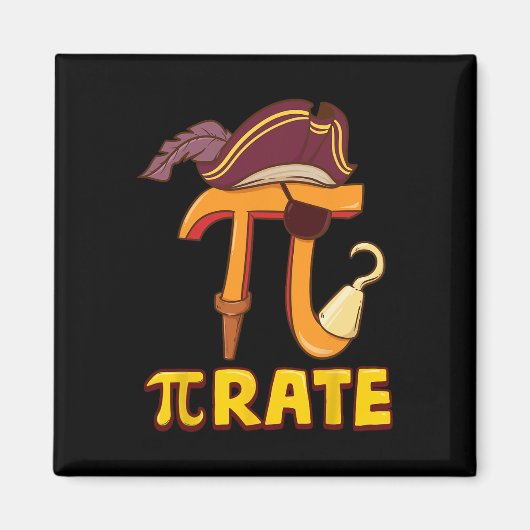 Happy Pi Day Pirate Kinder Mathematik Lehrer Schül Magnet (Vorne)
