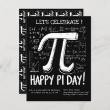 Happy Pi Day Postcard - Fun Math