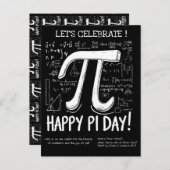 Happy Pi Day Postcard - Fun Math Postkarte (Vorne/Hinten)