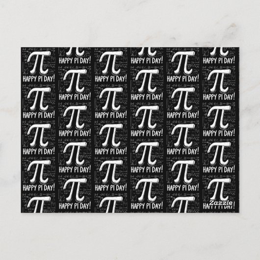 Happy Pi Day Postcard - Fun Math Postkarte (Rückseite)