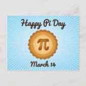 Happy Pi Day Postcard Postkarte (Vorderseite)