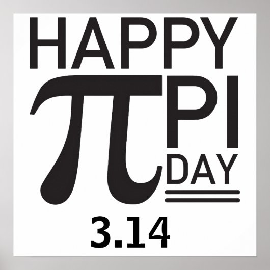 Happy Pi Day Poster (Vorne)