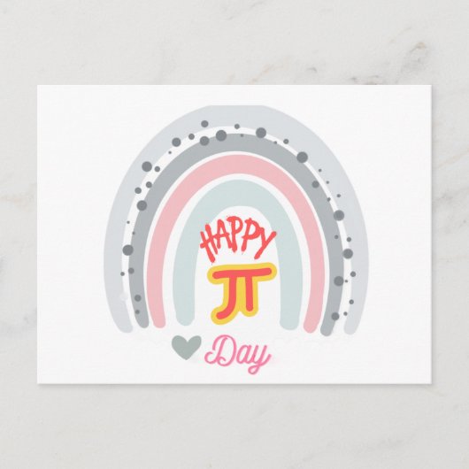 Happy Pi Day Postkarte (Vorderseite)