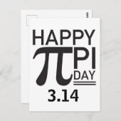Happy Pi Day Postkarte (Vorne/Hinten)
