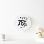 Happy Pi Day Runde Wanduhr (Zuhause)