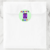 HAPPY PI DAY RUNDER AUFKLEBER (Tasche)