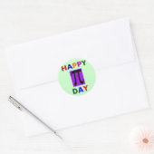 HAPPY PI DAY RUNDER AUFKLEBER (Umschlag)