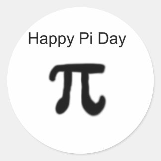 Happy Pi Day Runder Aufkleber